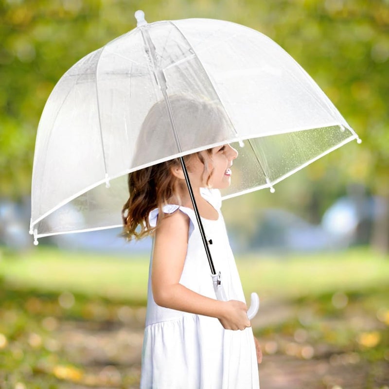 RONIARE Kids Clear Bubble Umbrellas for Rain Dome Windproof Umbrella for Kid Girls and Boys - Image 2